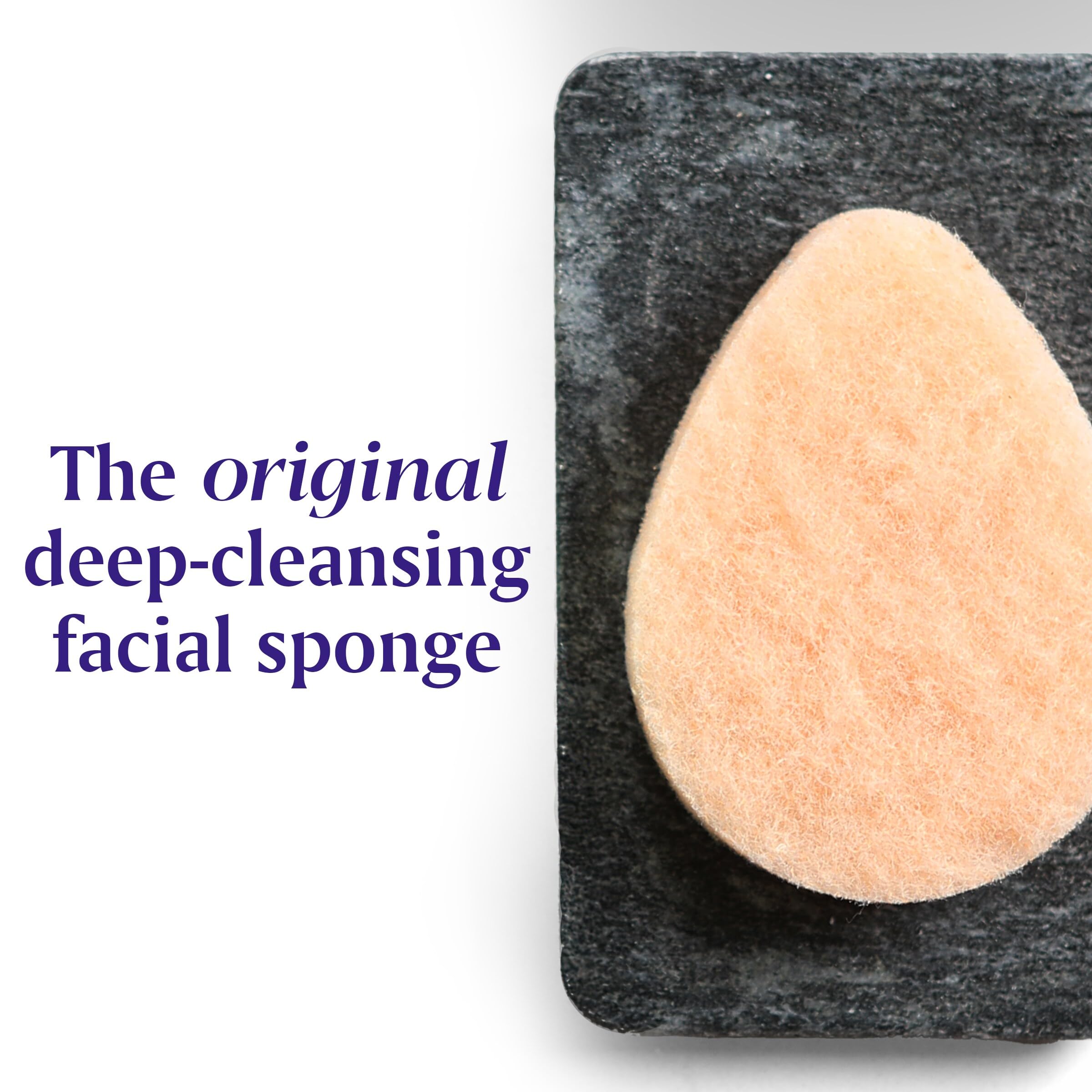 Buf-Puf Gentle Facial Sponge, Dermatologist Developed, Removes Deep Down Dirt & Makeup That Causes Breakouts and Blackheads, Reusable, Exfoliating, 1 Count - Image 9