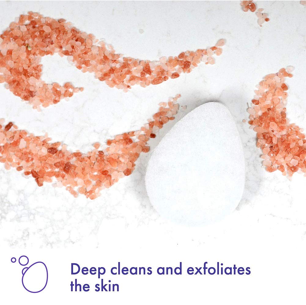 Buf-Puf Regular Facial Sponge, Dermatologist Developed, Removes Deep Down Dirt & Makeup that Causes Breakouts and Blackheads, Reusable, Exfoliating, White, 1 Count - Image 5