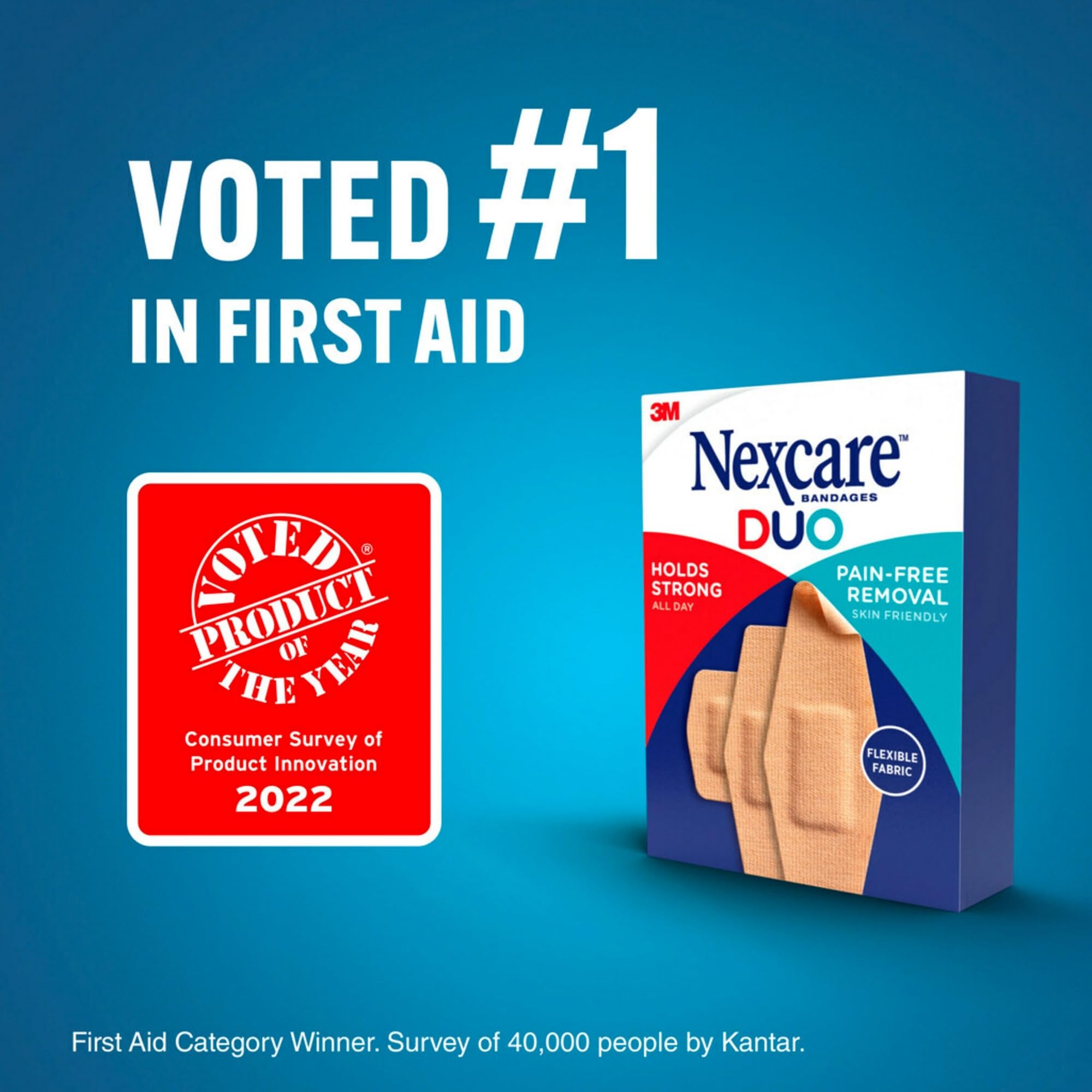 Nexcare Duo Bandages DSA-16-CA, Knee and Elbow, 16ct - Image 8