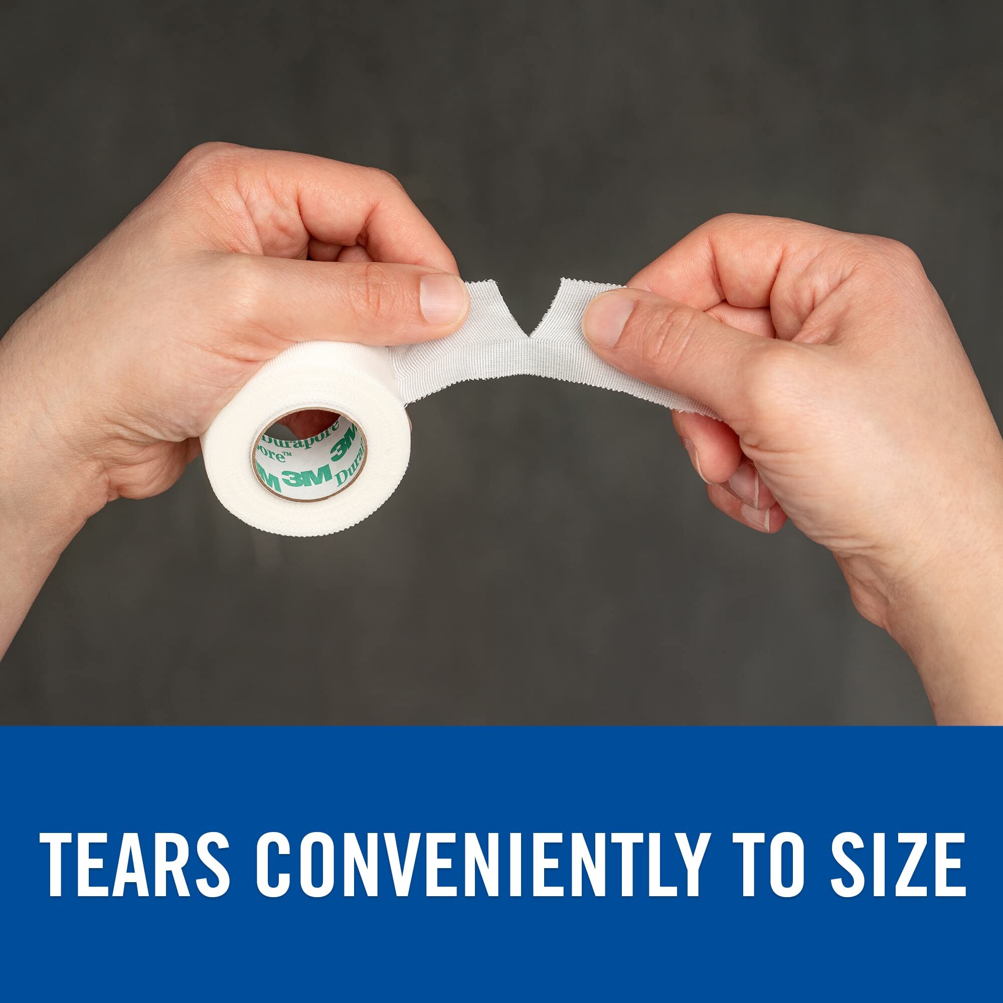 Nexcare Durable Cloth Tape, Woven Tape, Securely Holds Bulky Wound Dressing - 1 In x 10 Yds, 2 Rolls of Tape - Image 7