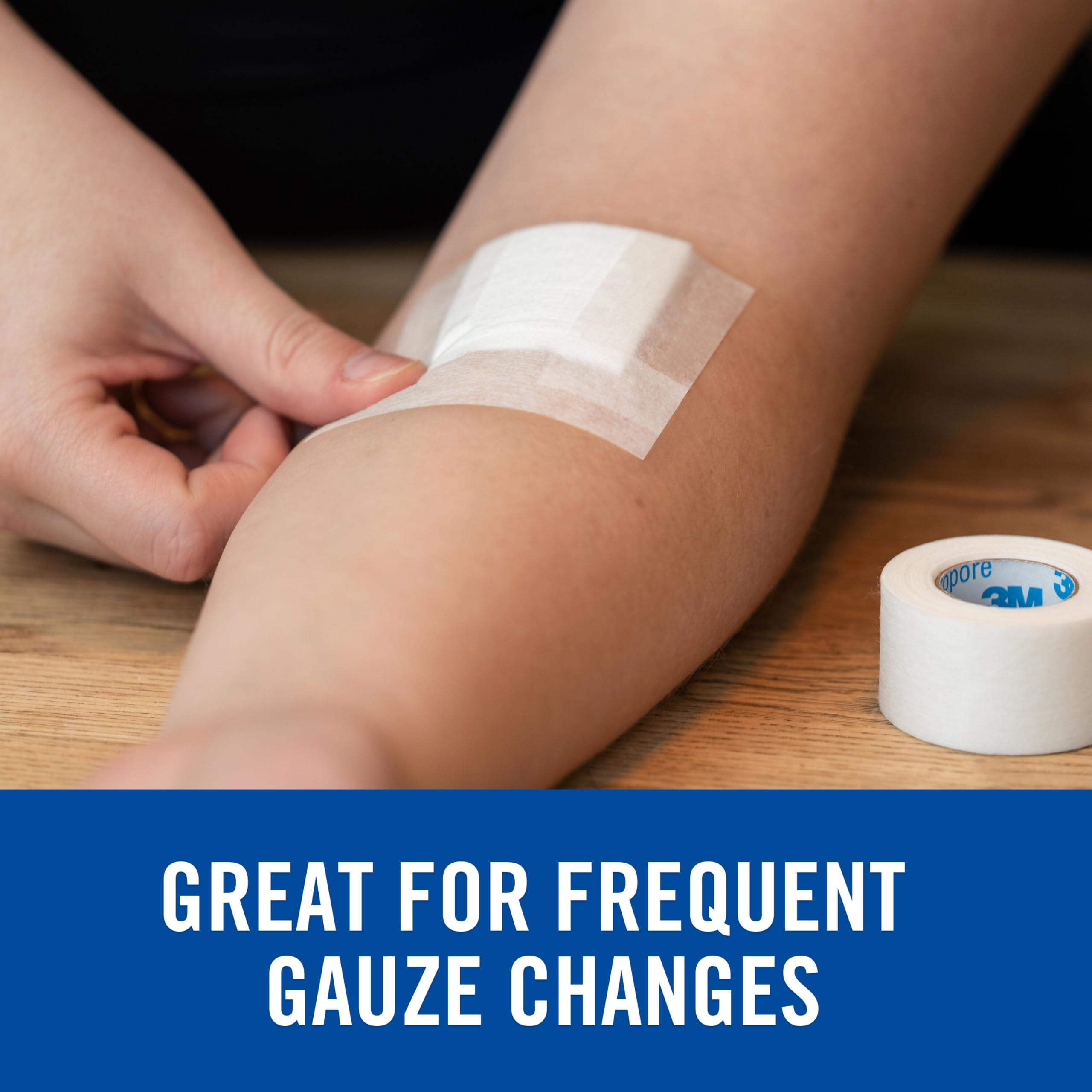 Nexcare Gentle Paper First Aid Tape, Tears Easily, For Frequent Gauze Changes, 1 Roll - Image 3