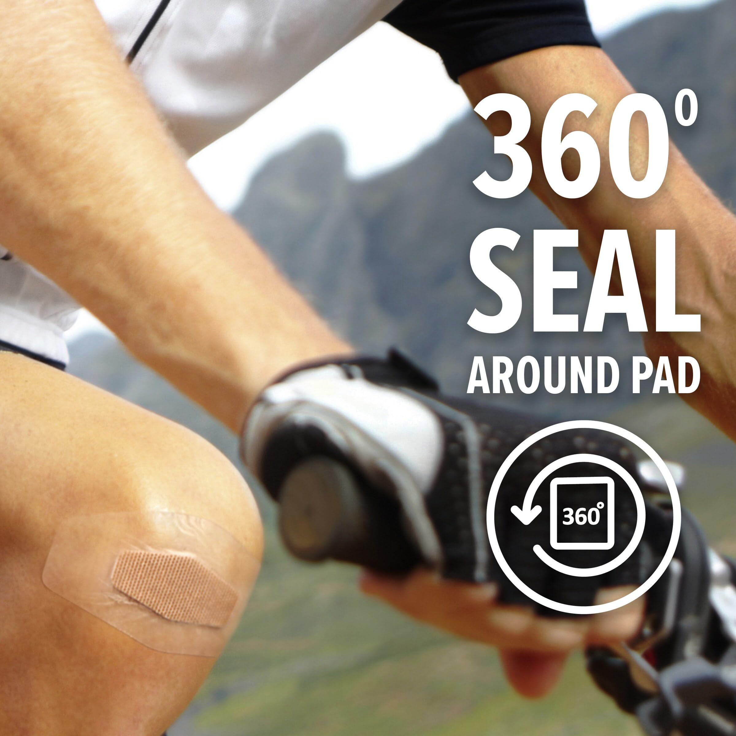 Nexcare Max Hold Waterproof Bandages, Comfortable, Low-Profile Film Fits Close To The Skin, Knee & Elbow, 2.38 x 3.5 in, 18, 1.0 Count, 0.05 kilograms - Image 5