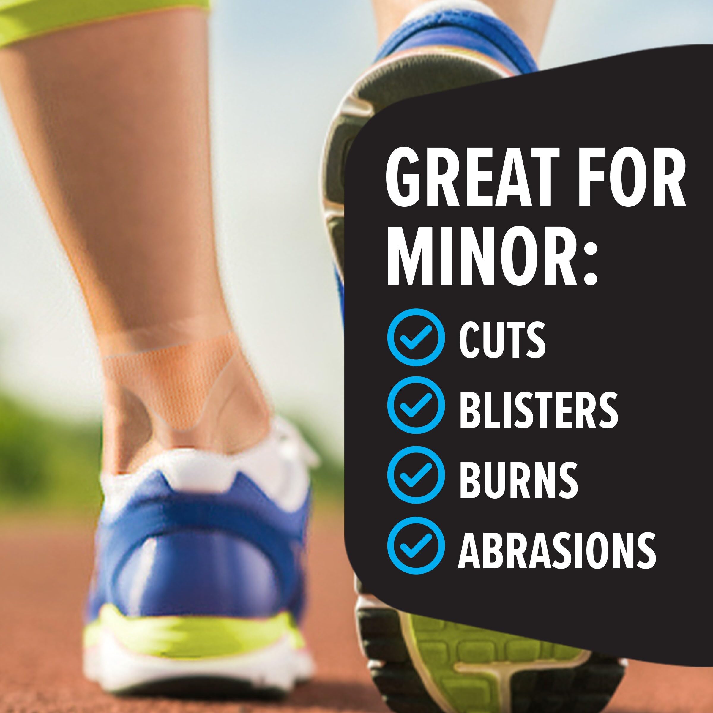 Nexcare Max Hold Waterproof Bandages, Comfortable, Low-Profile Film Fits Close To The Skin, Knee & Elbow, 2.38 x 3.5 in, 18, 1.0 Count, 0.05 kilograms - Image 7