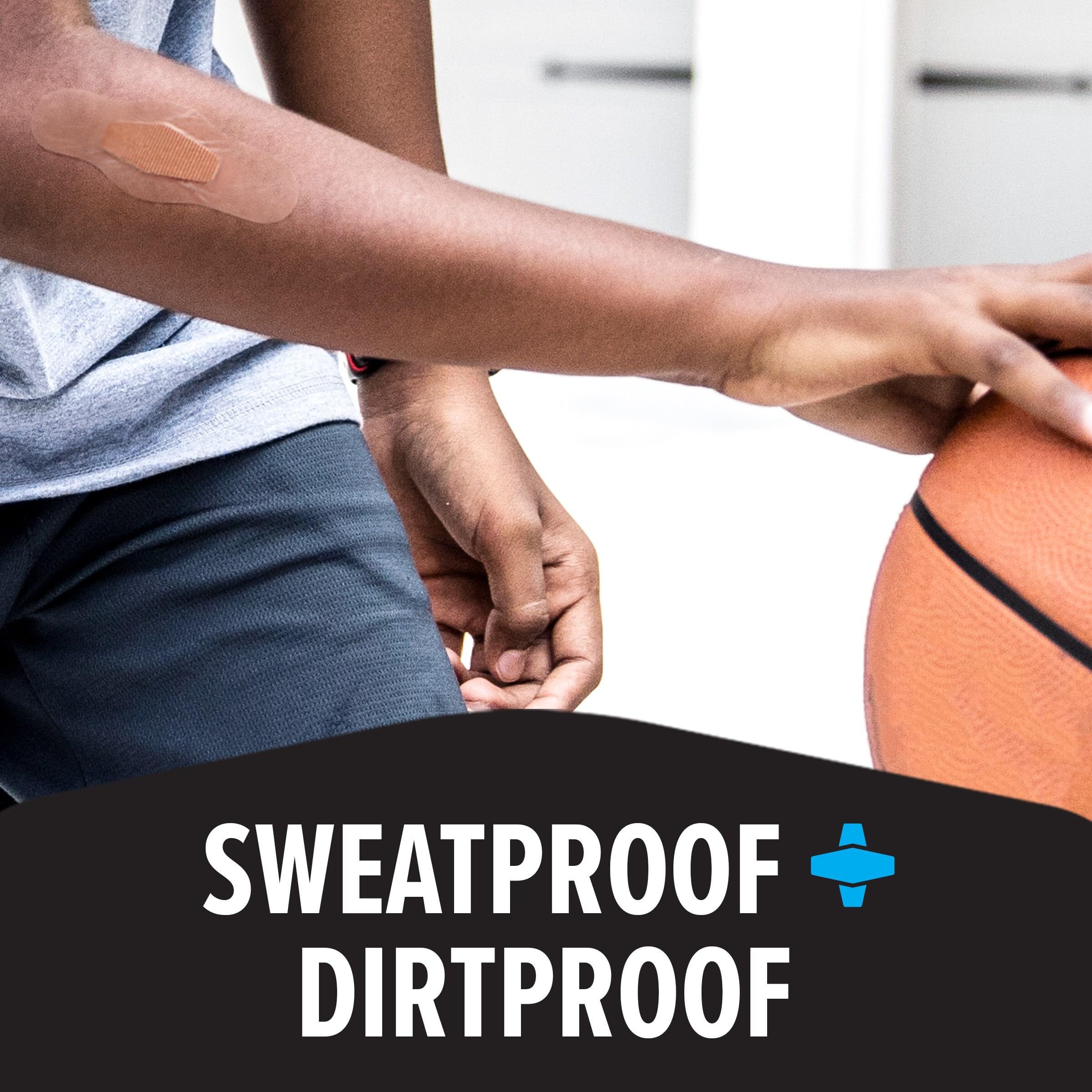 Nexcare Max Hold Waterproof Bandages, Comfortable, Low-Profile Film Fits Close To The Skin, Knee & Elbow, 2.38 x 3.5 in, 18, 1.0 Count, 0.05 kilograms - Image 8