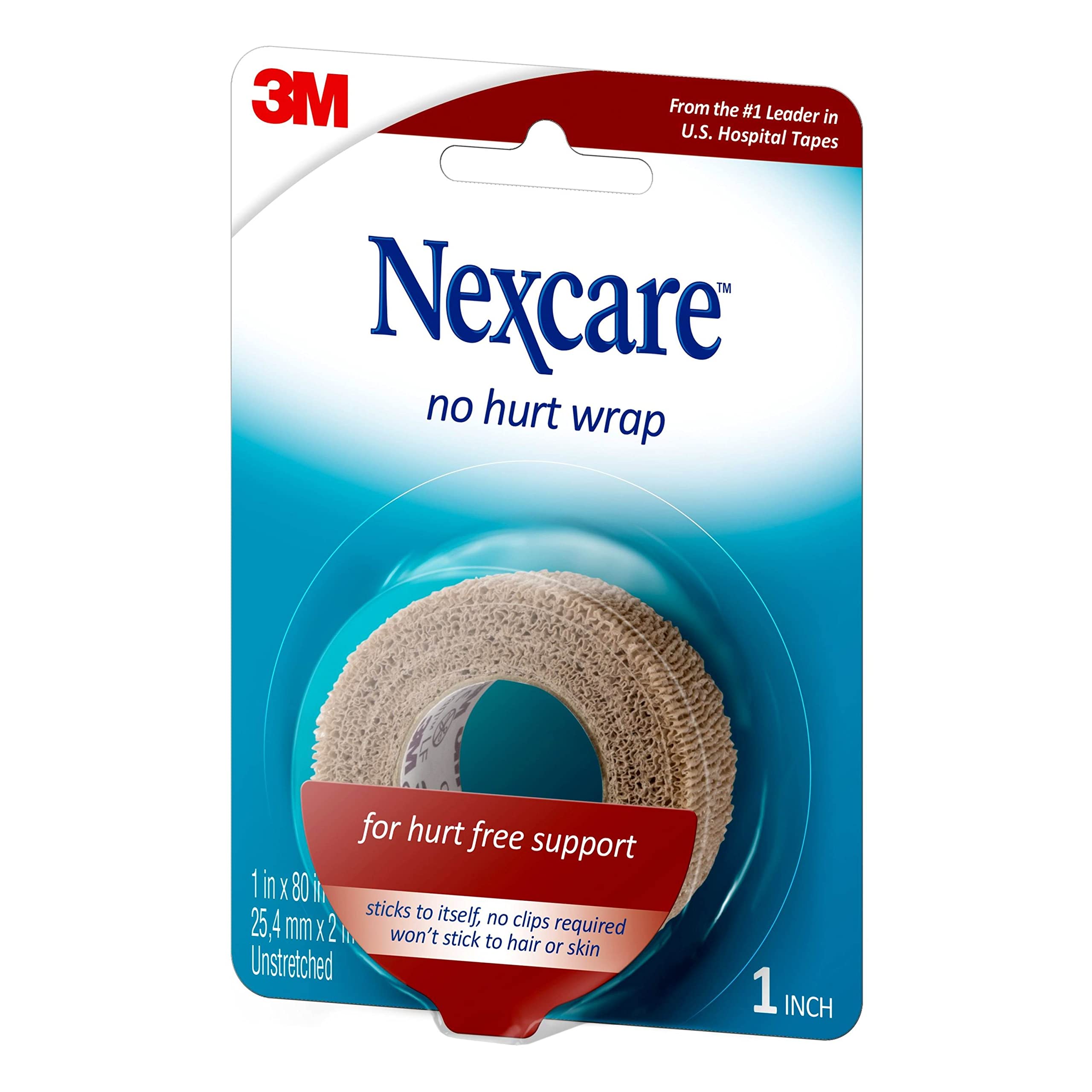 Nexcare No Hurt Wrap, 1 in x 80 in, Unstretched - Image 3
