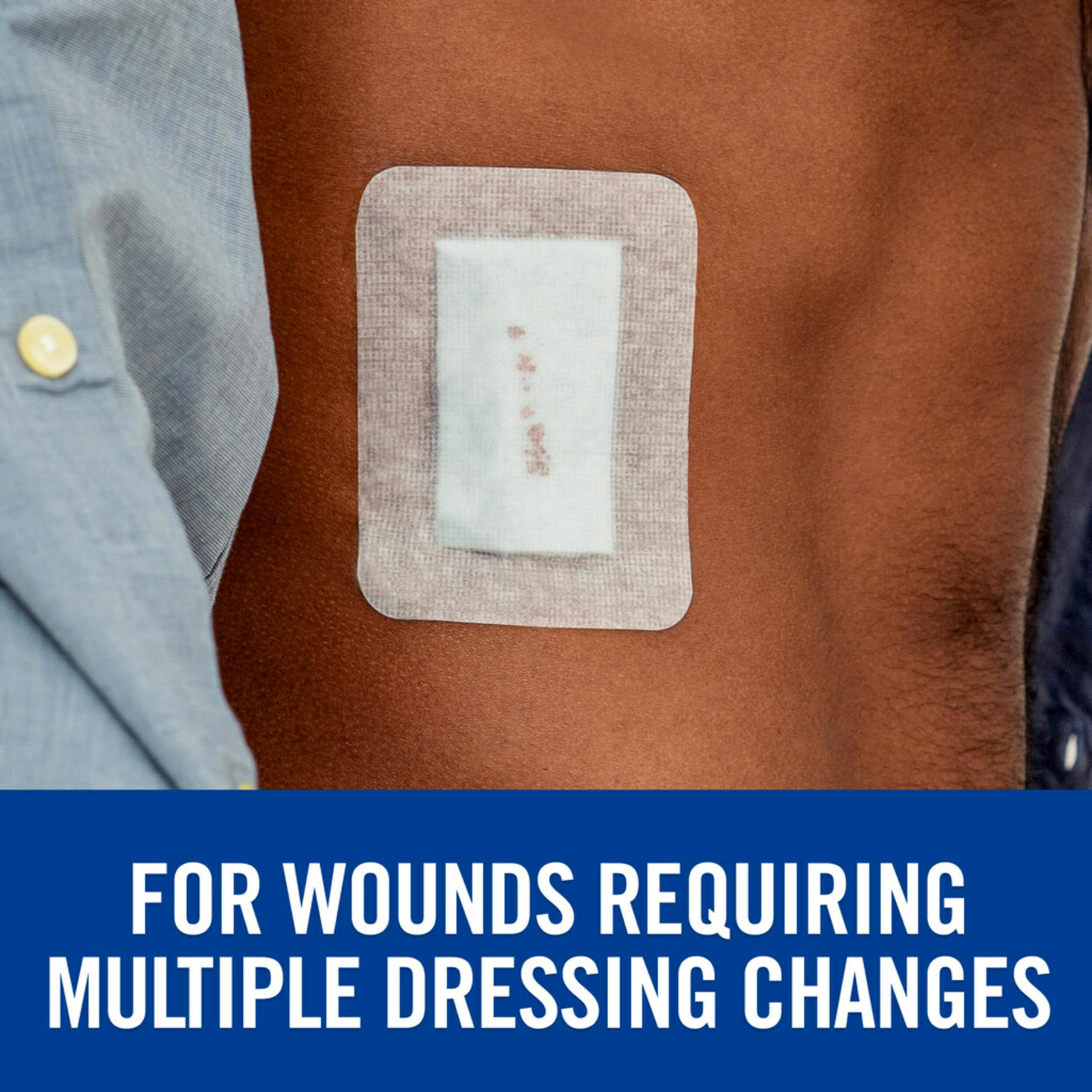 Nexcare Strong Hold Pain-Free Removal Adhesive Pads, 3 x 4 in, 4 Count - Image 3