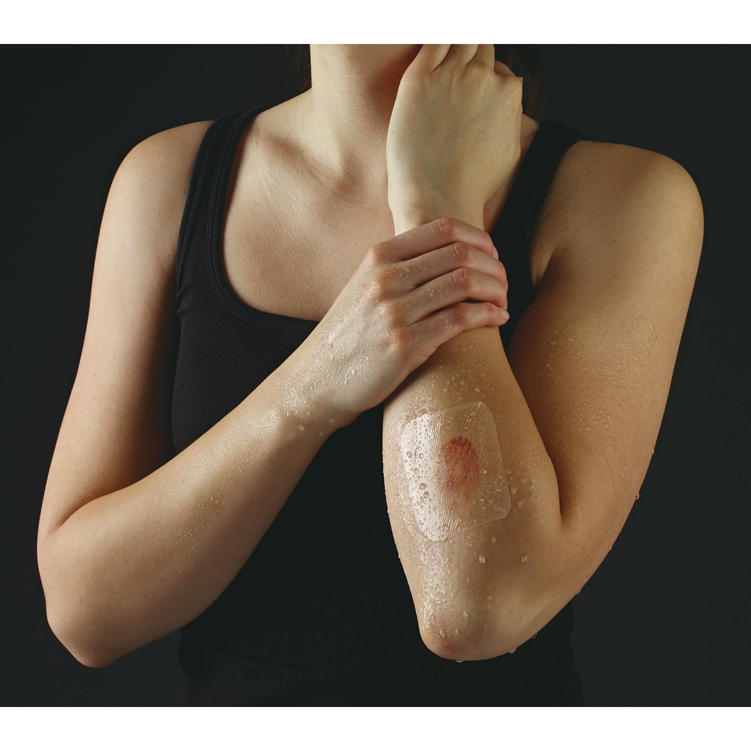 Nexcare Tegaderm Transparent Dressing, Clear Film Lets You See Wounds Heal, Waterproof Dressing Holds Fast for 7 Days - 10 Dressings - Image 10