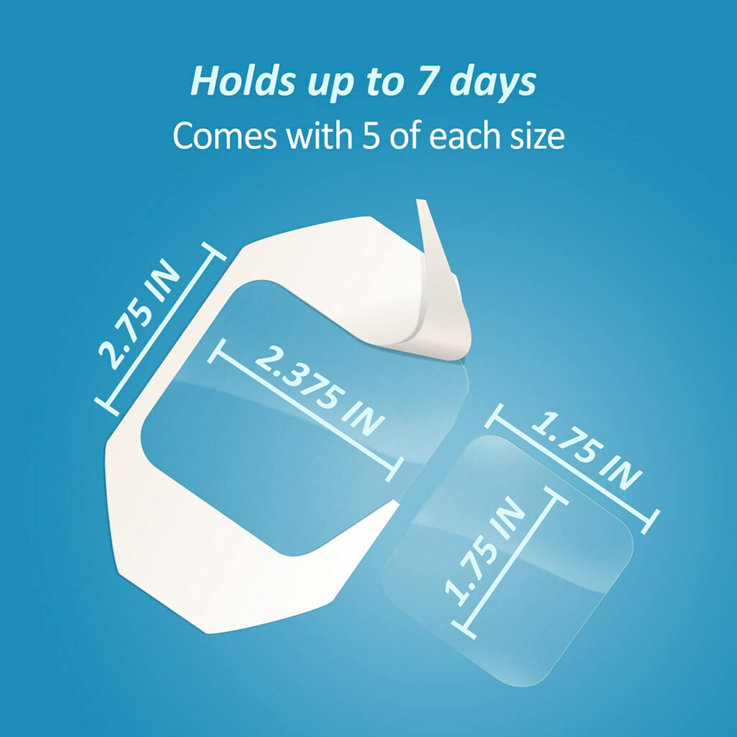 Nexcare Tegaderm Transparent Dressing, Clear Film Lets You See Wounds Heal, Waterproof Dressing Holds Fast for 7 Days - 10 Dressings - Image 4