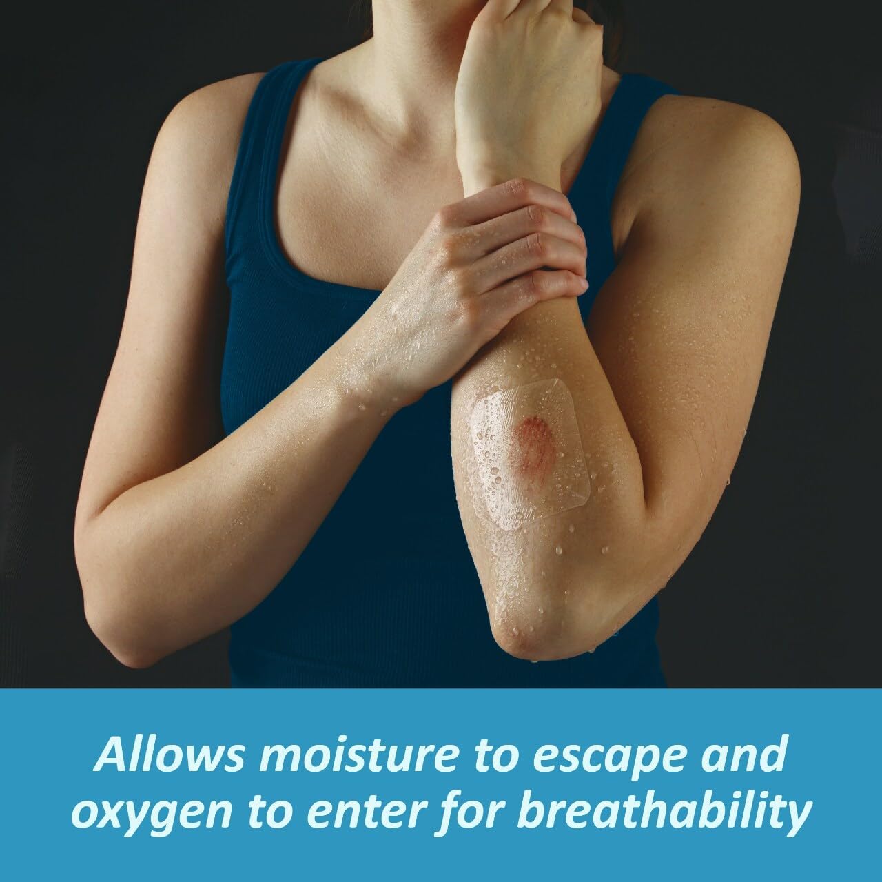 Nexcare Tegaderm Waterproof Transparent Dressing 4″ x 4¾″ – 4 Count Film Bandage for Wound Care, Seals Out Water, Dirt & Germs, Stays on Up to 7 Days - Image 7